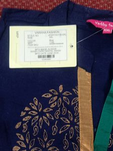 Stylish Navy Blue Kurti with Tree Motif