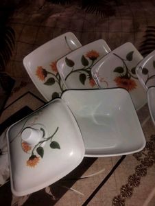 5 Plate With 2 Bowl 🍽️ Dinnerware