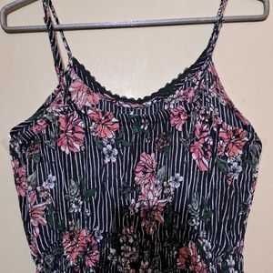 Floral Print Jumpsuit with Pockets