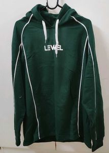 The Brand New Green Hoodie with White Piping