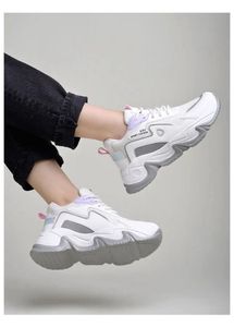 Stylish White Chunky Sneakers