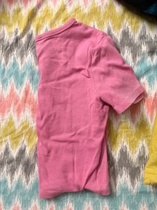 Pink Cropped T-Shirt