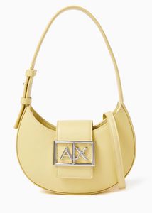 AX Yellow Crescent Shoulder Bag