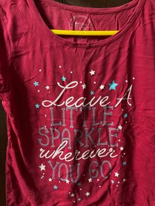 Girls Sparkle Graphic Tee