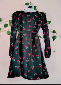 Cherry Print Wrap dress 🎀