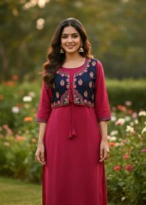 Ethnic Kurta Set with Embroidery