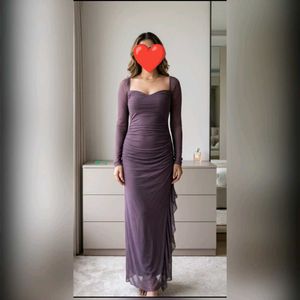 Elegant Ruched Maxi Dress