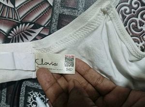 White Cotton Bra