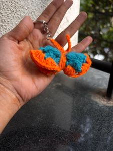 Crocheted Butterfly Keychain 🦋🌹