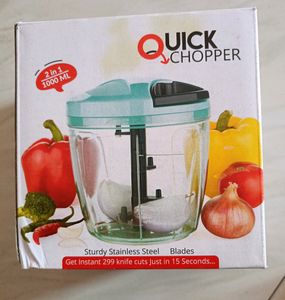 1000 ML Compact 2 in 1 Chopper with 6 Blades effor