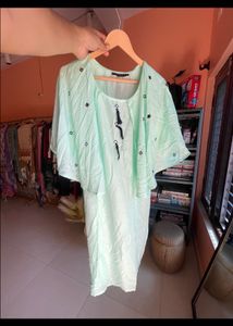 Stylish Mint Green Kurta Set