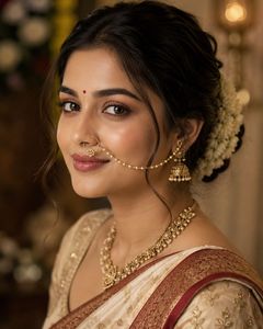 RadhaKrishna Inspired Pearl Nath with Chain