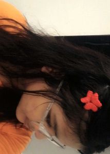 Cute Red Flower Hair Clip set of 2