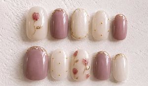 Handmade Nail Art Cateye With Flowers Design💅🩷