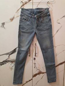 Cantabil Stylish Grey Denim Jeans