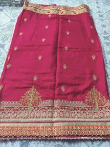 Orange Merzenta Festive Party Wear saree