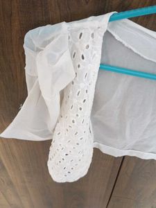 White Lace Shrug