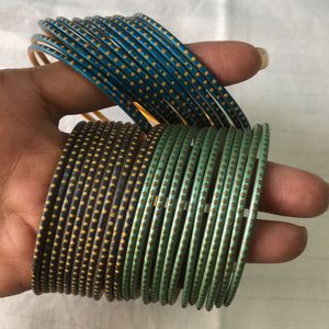 Bangles Set - Mixed Metals of 35