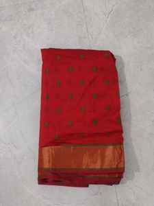 Beautiful Green &amp; Red Saree