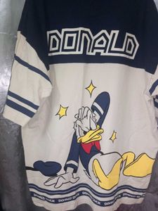 Bonkers Donald Sk8 Polo oversized shirt