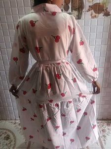 Cute Cherry Print Maxi Dress