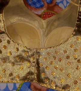 Stunning Gold Embellished Blouse