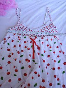 Cherry Print Pajama Set