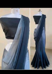 Elegant Blue Ombre Saree