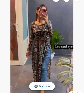 Animal print kurti
