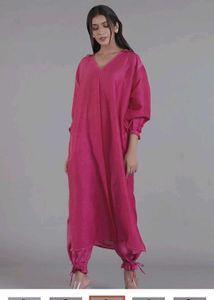 Vibrant Pink Kurta Set with Pants