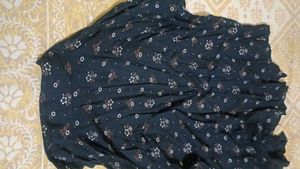 Stylish Women’s Floral Printed Shirt | Dark Blue C