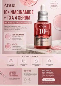 Anua 10+ Niacinamide + TXA 4 Serum