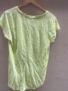 Light Green V-Neck T-Shirt