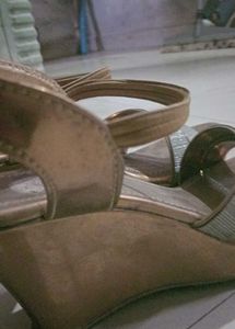 Sparkly Wedge Heels .
