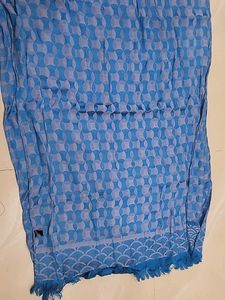 Blue Geometric Pattern Dupatta