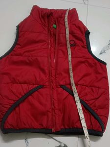 Benetton Red Padded Vest