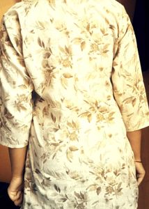 Floral Print V-Neck kurta