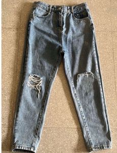 Ripped Knee Denim Jeans