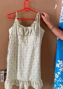 Floral Print Spaghetti Strap Dress