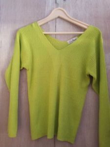 Lime Green Knit Top