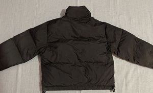 Black Cropped Puffer Jacket