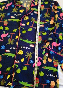 Cute Tropical Print Pajama Set