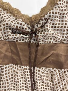 Vintage Gingham Lace Cami