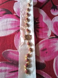 Rudraksha Bracelet with Trishul Charm set of 3 pc