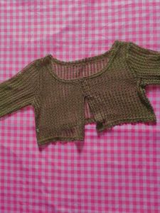 crop knit cardigan