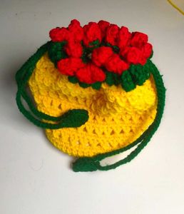 Handmade Crochet Potli Bag
