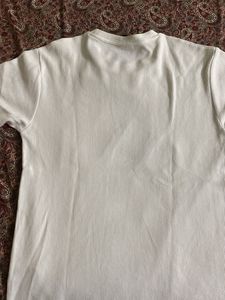 Adidas White Ribbed Logo T-Shirt