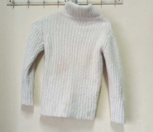 Cozy White Turtleneck Sweater