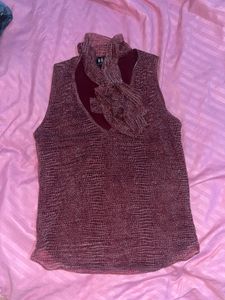 Stylish Red Patterned Top
