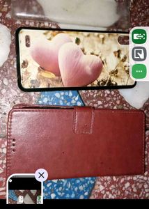 Cute Pink Heart Phone Case & Wallet